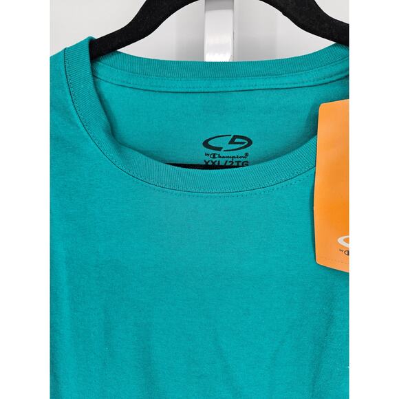 Champion Men's Teal Round Neck Short Sleeve Pullover T-shirt Size XXL - Picture 2 of 4
